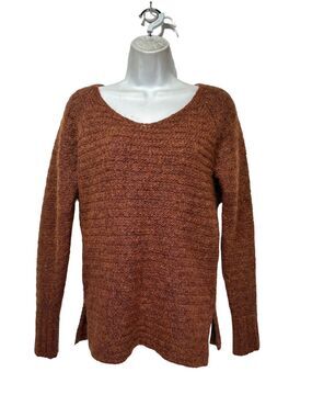 BIANCA B Brown Soft Wool Mohair Pullover Sweater Made in Italy Size M